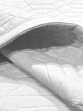 LABHAM® Azure Quilted King Bedcover Set – 300 GSM EverTouch™ Microfibre with LazerTech™ Quilting, 2 Pillow Covers & Storage Bag – White 3
