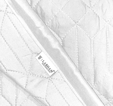 LABHAM® Azure King Size Bedcover Set - 300GSM Quilted, (90"x108") Super Soft, Durable, Easy Care, Bedspread with 2 Pillow Covers & Storage Bag (White)