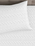 LABHAM® Azure Quilted King Bedcover Set – 300 GSM EverTouch™ Microfibre with LazerTech™ Quilting, 2 Pillow Covers & Storage Bag – White 6