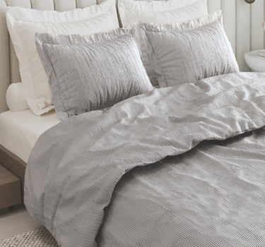 Heather - Yarn Dyed Linen King Size Bedsheet Set