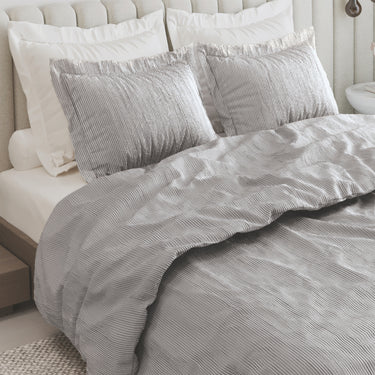 Heather - Yarn Dyed Linen King Size Bedsheet Set