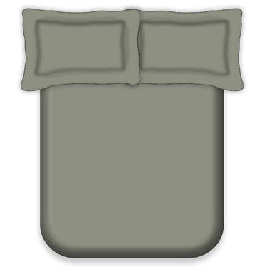 300TC - King size Solid Bedsheet Set (Granite Green)