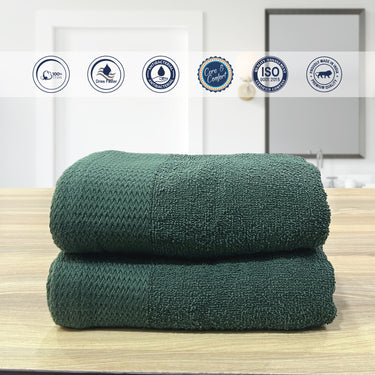 Revive- Multipurpose Super Soft Hand Towels (Green)