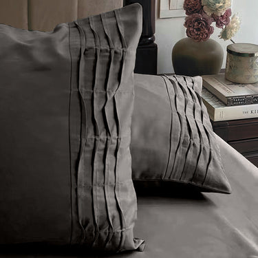 300TC - King size Solid Bedsheet Set (Grey)