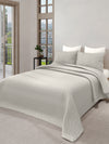 LABHAM® Azure Quilted King Bedcover Set – 300 GSM EverTouch™ Microfibre with LazerTech™ Quilting, 2 Pillow Covers & Storage Bag – Ivory