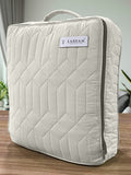 LABHAM® Azure Quilted King Bedcover Set – 300 GSM EverTouch™ Microfibre with LazerTech™ Quilting, 2 Pillow Covers & Storage Bag – Ivory 5