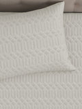 LABHAM® Azure Quilted King Bedcover Set – 300 GSM EverTouch™ Microfibre with LazerTech™ Quilting, 2 Pillow Covers & Storage Bag – Ivory 6