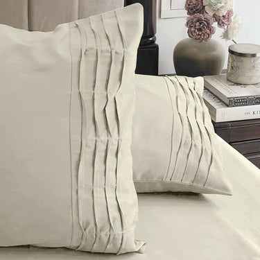 300TC - King size Solid Bedsheet Set (Ivory)