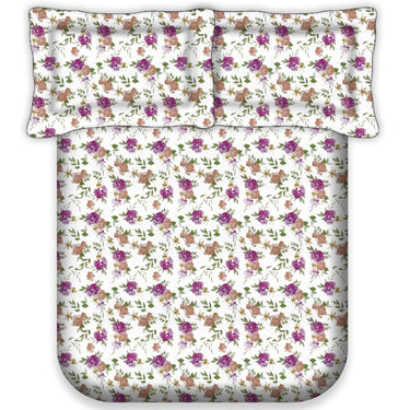 250TC Pure Cotton Super King Size Floral Bedsheet