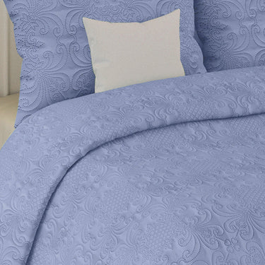 Sensation Quilted Bedcover cum AC comforter Set with 2 Pillow Covers.(Lavender)