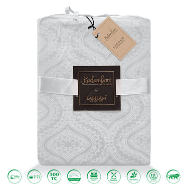 Kadambari 300TC Pure Cotton BedSheet Set