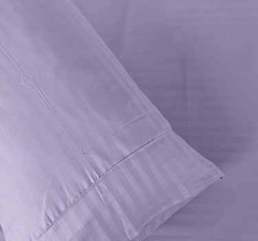 Simple Living - 210TC Satin Stripe Bedsheet Set(Mighty Blue)