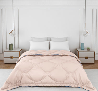 Casper Super Soft All Season AC Comforter 300GSM - Pure Virgin Microfiber, Insulating & Thermal Comfort (Misty Rose)