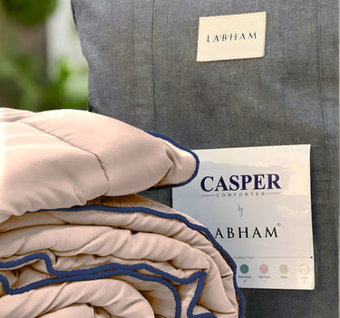 Casper Super Soft All Season AC Comforter 300GSM - Pure Virgin Microfiber, Insulating & Thermal Comfort (Misty Rose)