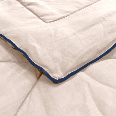 Casper Comforter 300 GSM - Pure Virgin Microfiber, Insulating & Thermal Comfort, Ideal for Winter, with Carry Bag & Contrast Piping (Misty Rose)