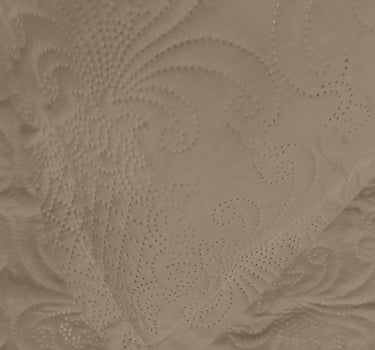 Sensation Quilted Bedcover cum AC comforter Set with 2 Pillow Covers.(Mocha)