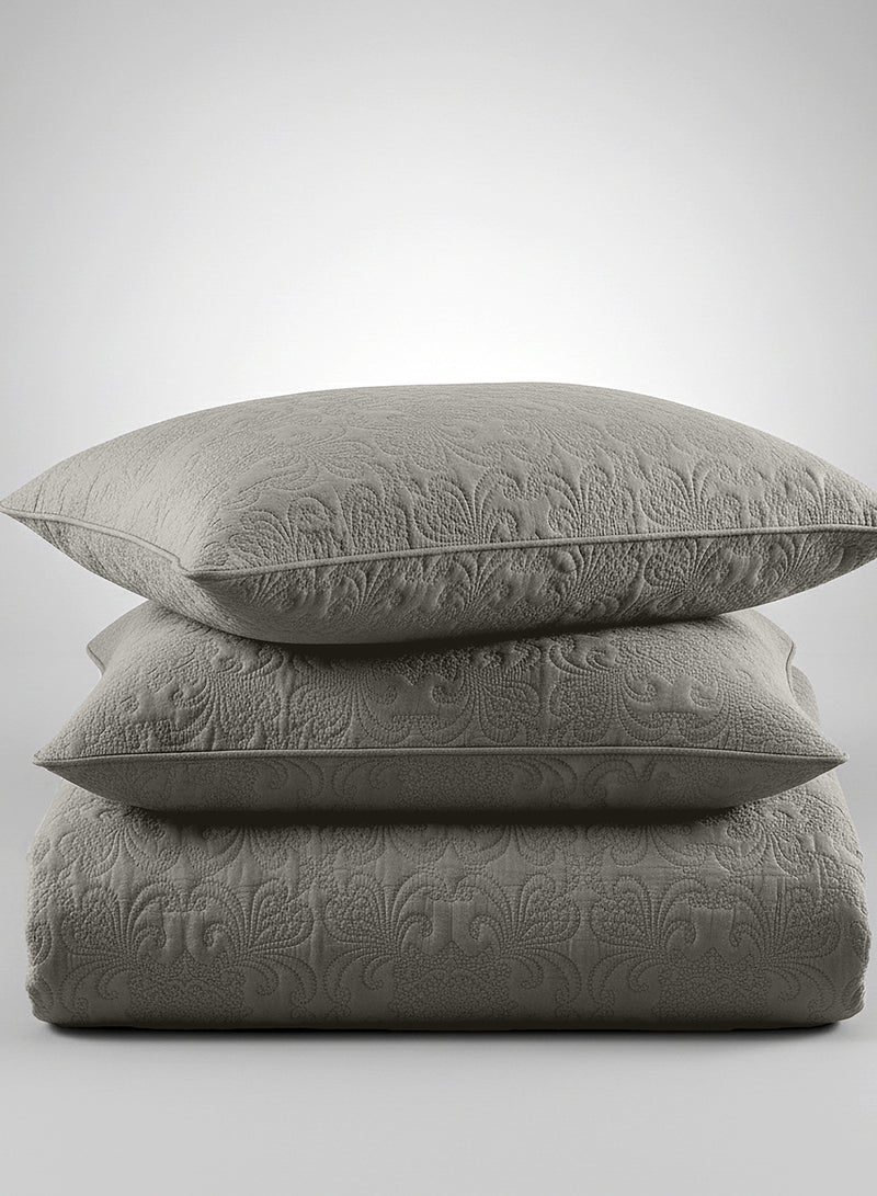 Sensation - Quilted King Bedcover Set with 2 Pillow Covers(Mocha) image 3