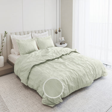 Heather - Yarn Dyed Linen King Size Bedsheet Set