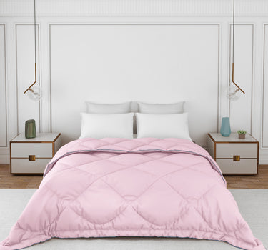 Casper Super Soft All Season AC Comforter 300GSM - Pure Virgin Microfiber, Insulating & Thermal Comfort (Pale Pink)