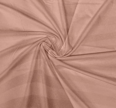 Simple Living - 210TC Satin Stripe Bedsheet Set(Peach)