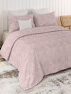 Sensation - Quilted King Bedcover Set with 2 Pillow Covers(Peach)