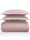 Sensation - Quilted King Bedcover Set with 2 Pillow Covers(Peach) thumbnail 3