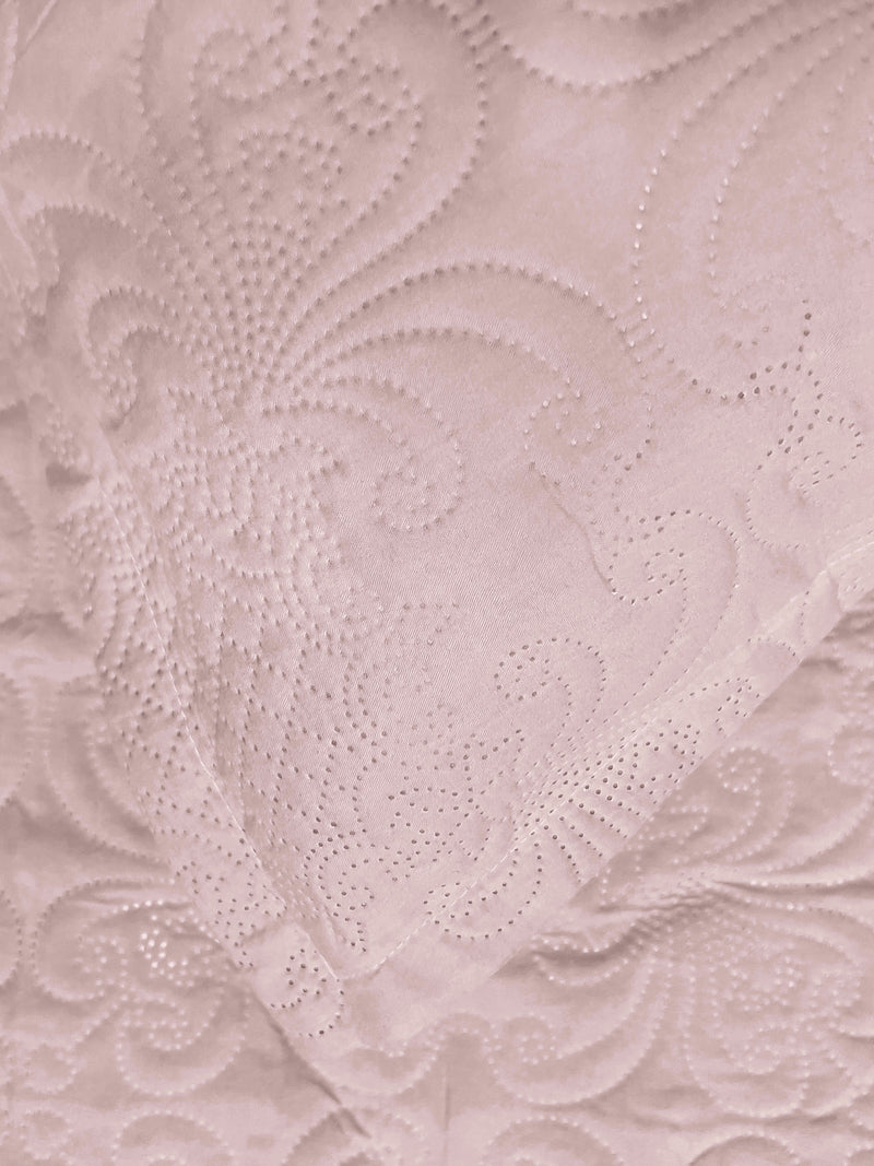 Sensation - Quilted King Bedcover Set with 2 Pillow Covers(Peach) image 6