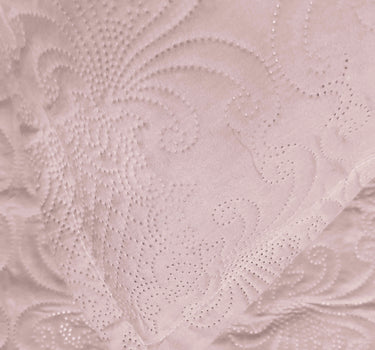 Sensation Quilted Bedcover cum AC comforter Set with 2 Pillow Covers.(Peach)