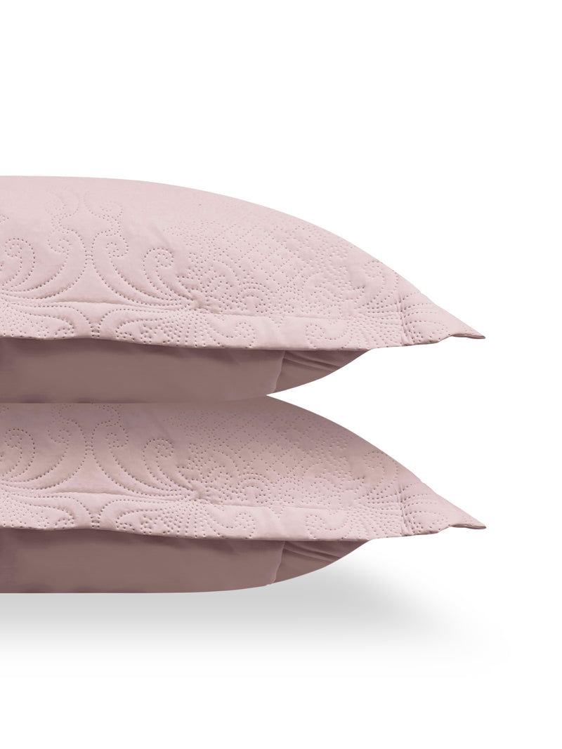 Sensation - Quilted King Bedcover Set with 2 Pillow Covers(Peach) image 7