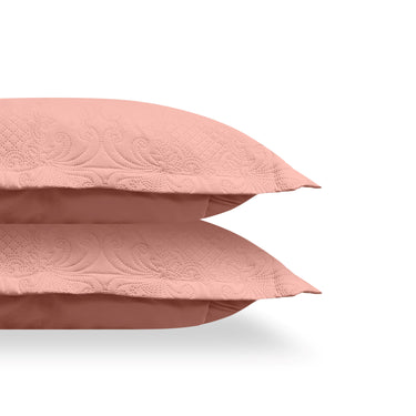 Sensation Ultrasonic Quilted  Bed Cover set(Peach)