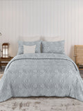 Sensation - Quilted King Bedcover Set with 2 Pillow Covers(Pearl Grey) thumbnail 2