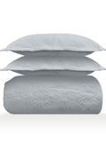 Sensation - Quilted King Bedcover Set with 2 Pillow Covers(Pearl Grey) thumbnail 3