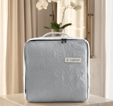 Sensation Quilted Bedcover cum AC comforter Set with 2 Pillow Covers.(Pearl Grey)