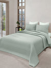 LABHAM® Azure Quilted King Bedcover Set – 300 GSM EverTouch™ Microfibre with LazerTech™ Quilting, 2 Pillow Covers & Storage Bag – Pista
