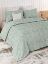 Sensation - Quilted King Bedcover Set with 2 Pillow Covers(Pistachio)