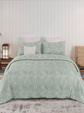 Sensation - Quilted King Bedcover Set with 2 Pillow Covers(Pistachio) thumbnail 2