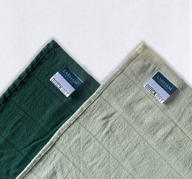 Quickdry - Pack of 2 Super Soft Bath Towels (Green&Pistachio)