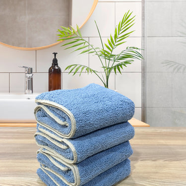 Insignia 450GSM High Absorbent, Super Soft, Anti Microbial, Hand Towel (40cm x 60cm ), Powder Blue