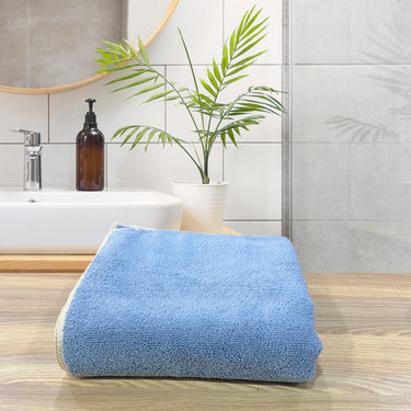 Insignia 450GSM High Absorbant, Super Soft, Anti Microbial, Bath Towel (75cm x 150cm), Powder Blue