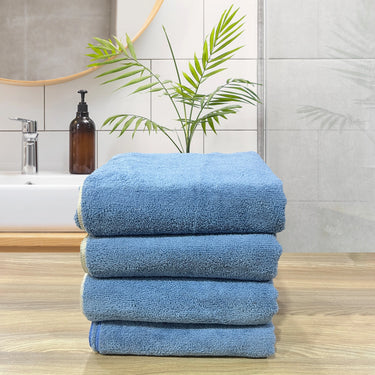 Insignia 450GSM High Absorbant, Super Soft, Anti Microbial, Bath Towel (75cm x 150cm), Powder Blue