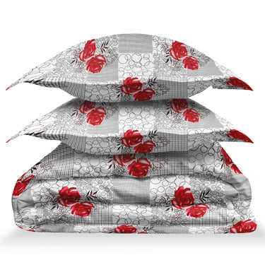 Rose Garden - 180TC 100% Cotton Bedsheet Set ( Double Bed)