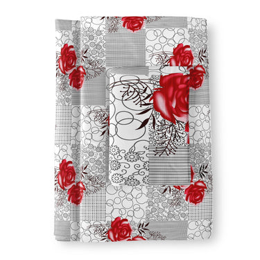 Rose Garde - 180TC 100% Cotton Bedsheet Set ( Single Bed)