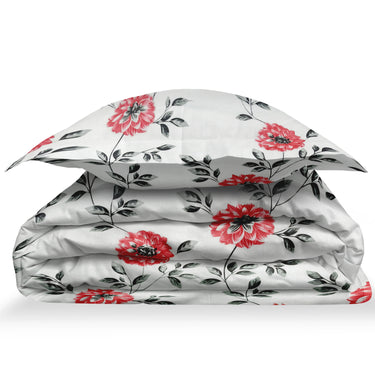 Rose Garden - 180TC 100% Cotton Bedsheet Set ( Single Bed)