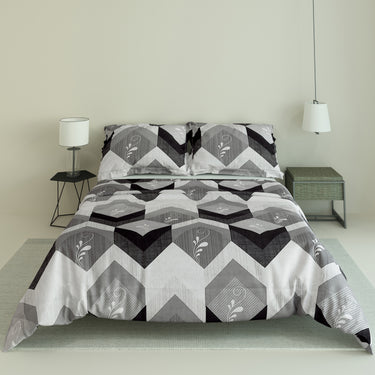 Retro - 180TC 100% Cotton Bedsheet set (Double Bed) 01