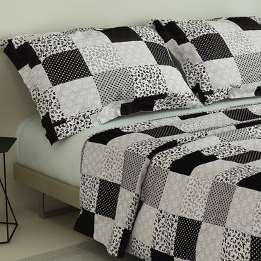 Retro - 180TC 100% Cotton Bedsheet set (Double Bed)