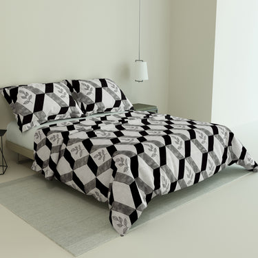 Retro - 180TC 100% Cotton Bedsheet set (Double Bed)