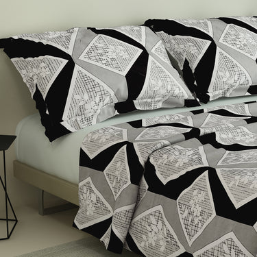 Retro - 180TC 100% Cotton Bedsheet set (Double Bed)