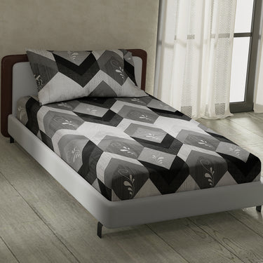 Retro - 180TC 100% Cotton Bedsheet set (Single Bed)