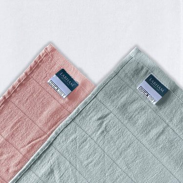 Quickdry - Pack of 2 Super Soft Bath Towels (Rose&Silver)
