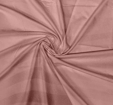 Simple Living - 210TC Satin Stripe Bedsheet Set(Rose Gold)